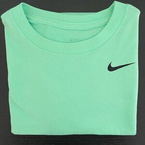 Nike Women Mint Green Tank Top with Black Swoosh